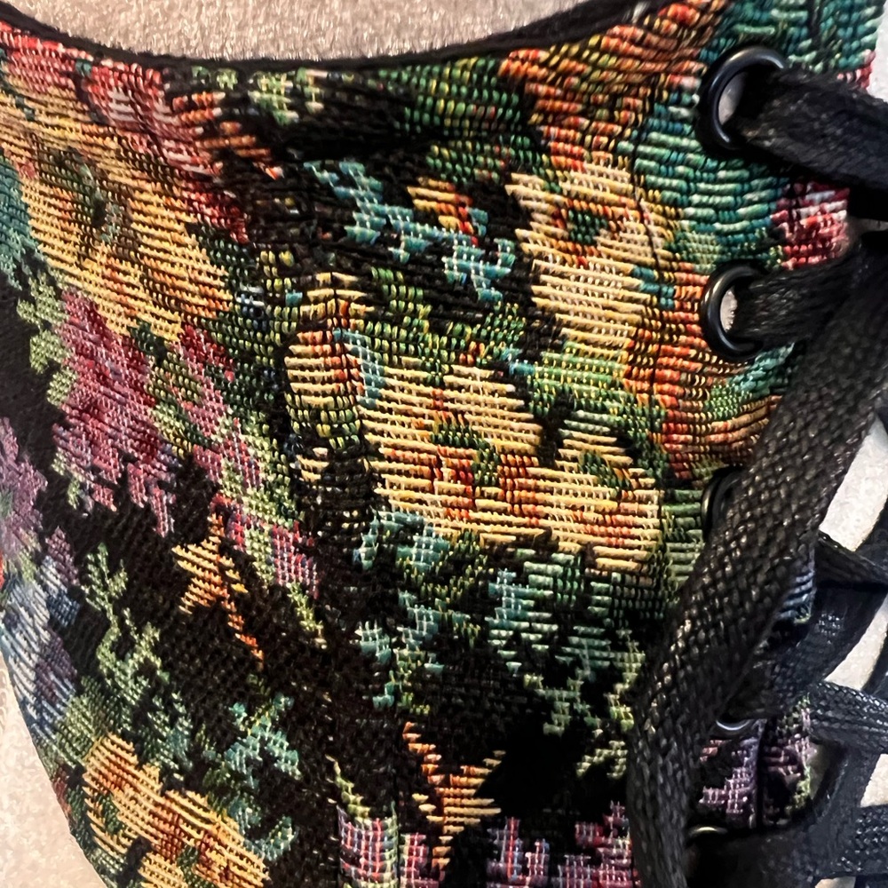 Dolls Kill Multicolor Lace-Up Corset Top - Picture 8 of 11